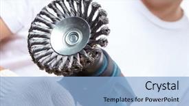  Presentation with boat - Colorful PPT theme enhanced with electric boat - working man backdrop and a  colored foreground