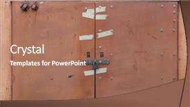  Presentation with electricity - Presentation design enhanced with electric box locked background and a coral colored foreground