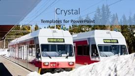  Presentation with electric car - Colorful PPT theme enhanced with electric-car-at-strbske-pleso backdrop and a light blue colored foreground