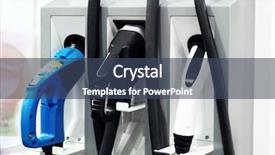  Presentation with electric charging - Amazing presentation having electric car charger backdrop and a ocean colored foreground