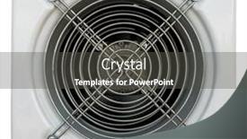  Presentation with electric fan - Presentation theme enhanced with electric-exhaust-fan background and a  colored foreground