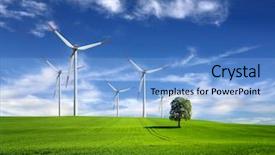  Presentation with change - Cool new theme with electric forces - wind of change backdrop and a light blue colored foreground