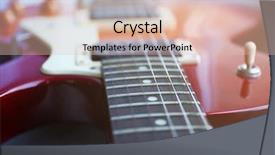  Presentation with electric guitar - Beautiful slides featuring electric guitar close up backdrop and a lemonade colored foreground