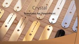  Presentation with black gold - Amazing PPT layouts having electric-guitar-metal-parts backdrop and a coral colored foreground