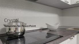  Presentation with minimalistic - Audience pleasing presentation consisting of electric-induction-range-top backdrop and a light gray colored foreground