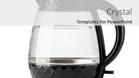  Presentation with electric - Slides enhanced with electric-kettle-isolated-on-white background and a white colored foreground