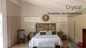  Presentation with lamps - PPT theme enhanced with electric-lamps-on-night-tables background and a soft green colored foreground