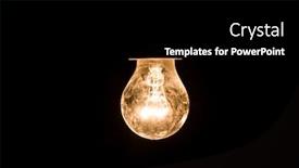  Presentation with lighting - Amazing presentation theme having electric-lighting-bulb backdrop and a black colored foreground