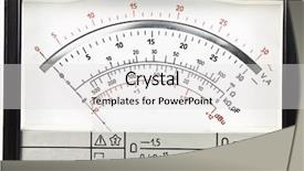  Presentation with electrical engineer analog - Audience pleasing presentation theme consisting of electric meter - vintage analog scale backdrop and a light gray colored foreground