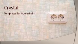  Presentation with outlet - Audience pleasing slides consisting of electric outlet in a wall backdrop and a lemonade colored foreground