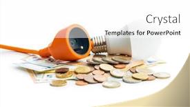  Presentation with light bulb - Slide set enhanced with electric-plug-light-bulb background and a white colored foreground