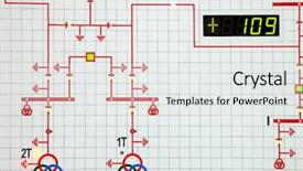  Presentation with control - Beautiful presentation theme featuring electric scheme is in control backdrop and a white colored foreground