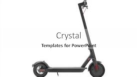  Presentation with electric scooter - Colorful PPT layouts enhanced with electric-scooter-on-white-background backdrop and a white colored foreground