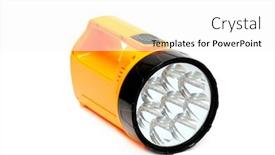  Presentation with electric - Amazing presentation theme having electric-small-lamp-isolated backdrop and a white colored foreground