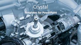  Presentation with electric car - Cool new presentation with electric-system-of-eco-car backdrop and a teal colored foreground