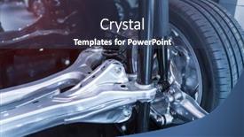  Presentation with electric car - PPT theme having electric-system-of-eco-car background and a ocean colored foreground