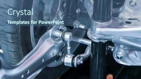  Presentation with electric car - Audience pleasing slides consisting of electric-system-of-eco-car backdrop and a ocean colored foreground