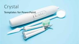  Presentation with calculus - PPT theme having electric-ultrasonic-toothbrush-to-remove background and a cool aqua colored foreground