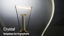  Presentation with electric utility - Presentation featuring electric utility - illuminated light bulb background and a dark gray colored foreground
