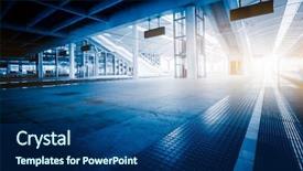  Presentation with electric vehicle - Amazing presentation theme having electric vehicle - speeding train away from railway backdrop and a ocean colored foreground