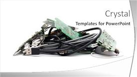  Presentation with waste - PPT layouts having electric-waste-isolated-white-background background and a white colored foreground