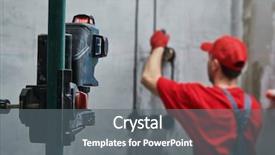  Presentation with outlet - PPT theme featuring electrical - elecrician work electric wall outlet background and a gray colored foreground