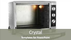  Presentation with electric - Audience pleasing presentation theme consisting of electrical - electric oven on white background backdrop and a gray colored foreground