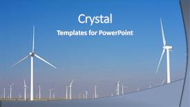  Presentation with electric pole electrical power poles - Amazing slide deck having electrical - windmills for electric power production backdrop and a teal colored foreground