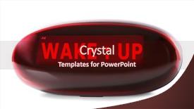  Presentation with electrical - Amazing slides having electrical alarme - digital clock showing wake up backdrop and a wine colored foreground