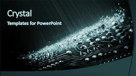  Presentation with fiber optics - Slides consisting of electrical circuit - fiber optics background with lots background and a wine colored foreground