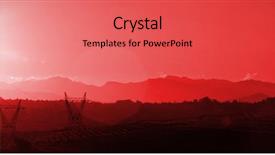  Presentation with electricity - PPT layouts enhanced with electrical conductivity - evening electricity pylon silhouette background and a red colored foreground