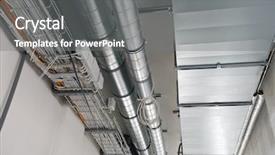  Presentation with electrical - Amazing slide set having electrical conduits wirings - new construction backdrop and a gray colored foreground