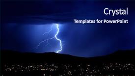  Presentation with ghetto gritty dark chicago city - Amazing presentation theme having electrical discharge - powerful lightning extreme power dark backdrop and a navy blue colored foreground