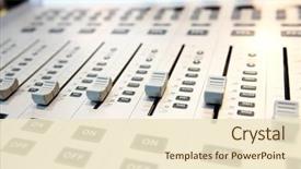  Presentation with audio mixing - Theme featuring electrical engineer - audio mixing console background and a lemonade colored foreground