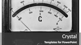  Presentation with voltmeter - Amazing slide deck having electrical engineer - close-up of an vintage ancient backdrop and a dark gray colored foreground
