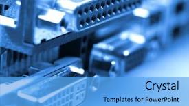  Presentation with electrical engineer - Amazing slides having electrical engineer - computer entrails backdrop and a light blue colored foreground