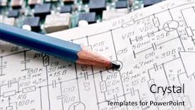  Presentation with engineer design - PPT theme consisting of electrical engineer - electricity diagram drawing or design background and a white colored foreground