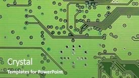  Presentation with electrical engineer - Audience pleasing PPT theme consisting of electrical engineer - electronic circuit board background backdrop and a seafoam green colored foreground