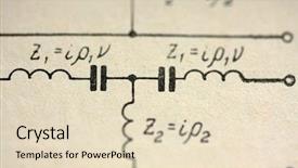  Presentation with circuits - Cool new PPT theme with electrical engineer - electronic circuits on paper backdrop and a lemonade colored foreground