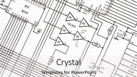  Presentation with electrical electronics - Colorful slides enhanced with electrical engineer - electronics schematic backdrop and a light gray colored foreground