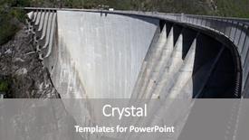  Presentation with dam - Colorful theme enhanced with electrical engineer - huge dam backdrop and a gray colored foreground