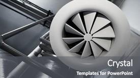  Presentation with pipes - Beautiful presentation design featuring electrical engineer - system of ventilating pipes backdrop and a dark gray colored foreground