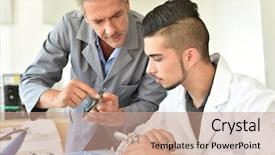  Presentation with electrical engineering - Beautiful PPT theme featuring electrical engineering course training backdrop and a coral colored foreground