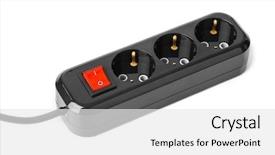  Presentation with electrical - Beautiful PPT layouts featuring electrical extension cord isolated backdrop and a white colored foreground