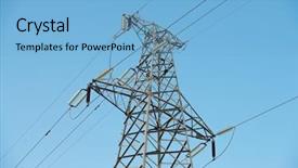  Presentation with law blue sky scales of justice - Beautiful slide set featuring electrical grounding - electric pillar over blue sky backdrop and a  colored foreground