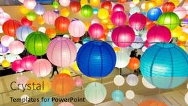  Presentation with electrical - Amazing slide deck having electrical lantern in modern shopping mall backdrop and a yellow colored foreground