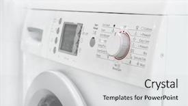  Presentation with laundry - Amazing PPT theme having electrical panel - closeup of new white laundry backdrop and a light gray colored foreground