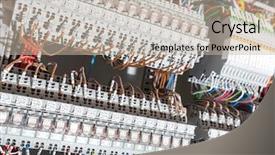  Presentation with cabinet - Amazing theme having electrical panel - switchgear cabinet supplies backdrop and a mint green colored foreground