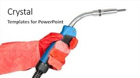  Presentation with welding - Slide set featuring basketball sport athlete exercise game background and a soft green colored foreground.