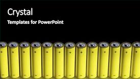  Presentation with electrical protection - Presentation having electrical protection life - set of aa batteries lined background and a black colored foreground
